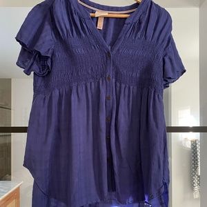 Bohemian Blue Blouse
